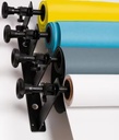 Aufhängung für 4 Papierhintergründe Rollenaufhängung zum Auf- und Abrollen von bis zu 4 Papierhintergründen