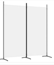 Paravent Trennwand 2.tlg 175x80x180cm weiss