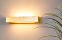 Decken/Wandlampe in Gold  36x10x7cm