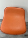 Barhocker Amun in Leder Orange 80x42x87cm