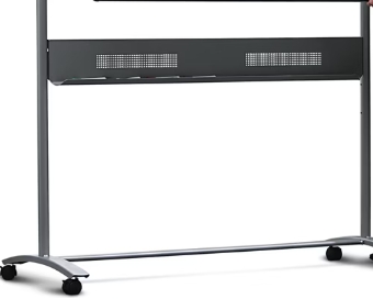 Kombiniertes, drehbares Nobo-Board, mobil, magnetisch / mit Filzoberfläche140x80cm