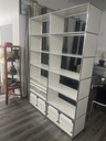 USM Regal Weiss 152x35x41x215cm 3 Schubl. Auszgsregister