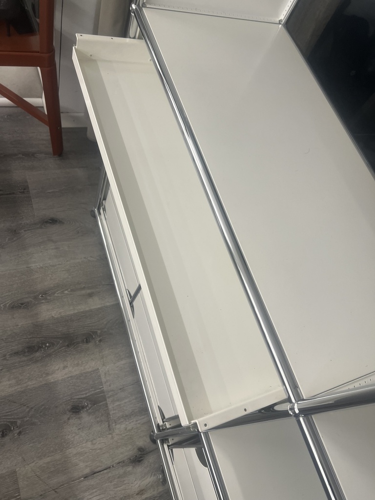 USM Regal Weiss 152x35x41x215cm 3 Schubl. Auszgsregister