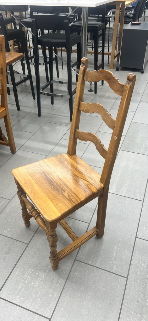 Antiker Klostertisch Massivholz 240×75 cm inkl. 6 Stühle – rustikal & stabil