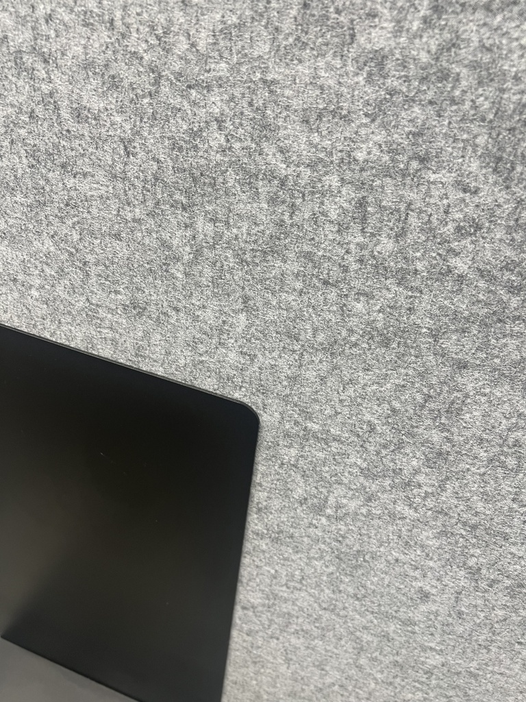 EMBRU  Trennwand/Akustik160x160cm hellgrau auf rollen