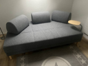 Sofa/Bettsofa 120x200cm Stoff Grau NEU