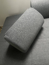 Sofa/Bettsofa 120x200cm Stoff Grau NEU