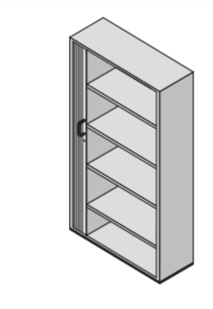 Rollladenschrank, Stahlblech 100x40x190