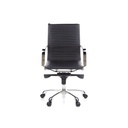 Bürostuhl/ Chefsessel Cremona, Leder schwarz