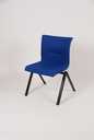 Tecno Qualis Stapel- / Konferenzstuhl Vintage 90er blau