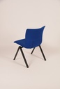 Tecno Qualis Stapel- / Konferenzstuhl Vintage 90er blau