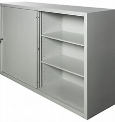 Schiebetürschrank LISTA, 160x40x112cm, Metall