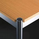USM Dreiecktisch Holz, Eichen furniert hell, 139x99x74cm