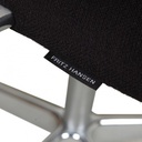 Fritz Hansen Oxford, drehbar in Stoff schwarz