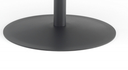 Simplex Bistrotisch rund, grau 70x70x74cm, Gusseisen/Fuss schwarz