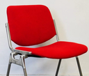 Castelli Stapelstühle  Vintage in Stoff rot wie neu