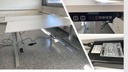 Lista El Höheverstellbarer Office LO Exdent weiss (160 × 80 × 127 cm)