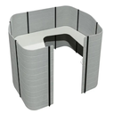 Vitra WORKBAYS FOCUS - Acoustic privacy office space, grau