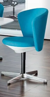 Bene Bay, Chair, drehbar in Stoff blau