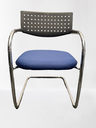 Vitra Freischwinger Visavis Stoff Blau