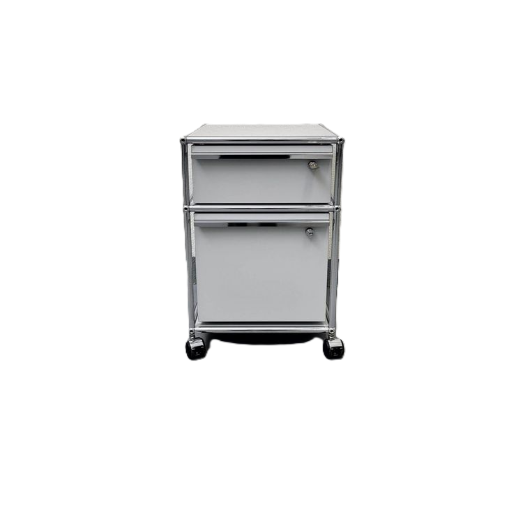 USM Korpus-Rollcontainer in lichtgrau Schubl. Hängeregister