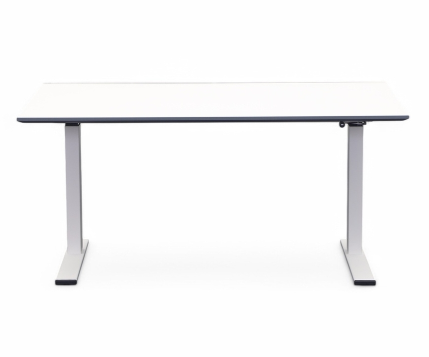 Lista El Höheverstellbarer Office LO Exdent weiss (160 × 80 × 127 cm)
