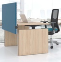 El. Bürotisch Narbutus Motion 200x80x131cm Eiche gebleicht