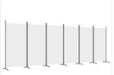 Trennwand/Paravent 6-tlg. 520x80x180cm, weiss