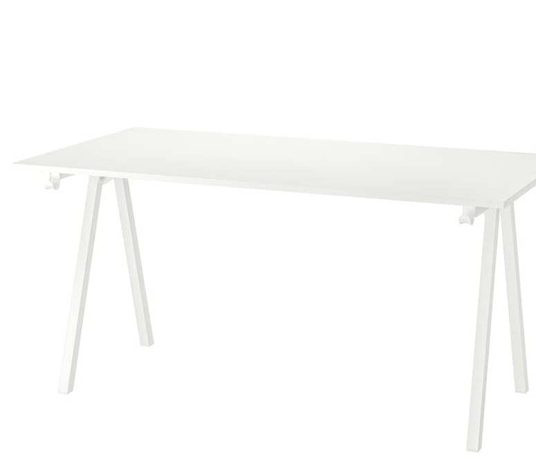 Bürotisch Sibier 160x80cm wie Neu in weiss