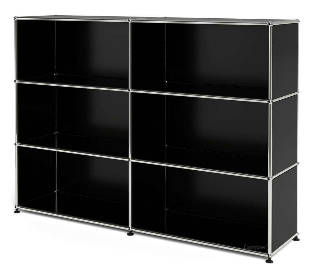 USM Haller Highboard, schwarz 152x37x110cm