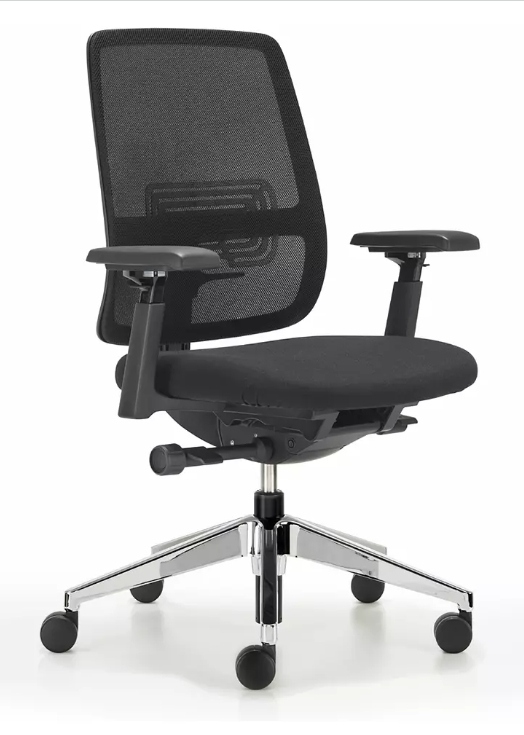 Drehstuhl Haworth® Comforto Schwarz m. Armt./Netz