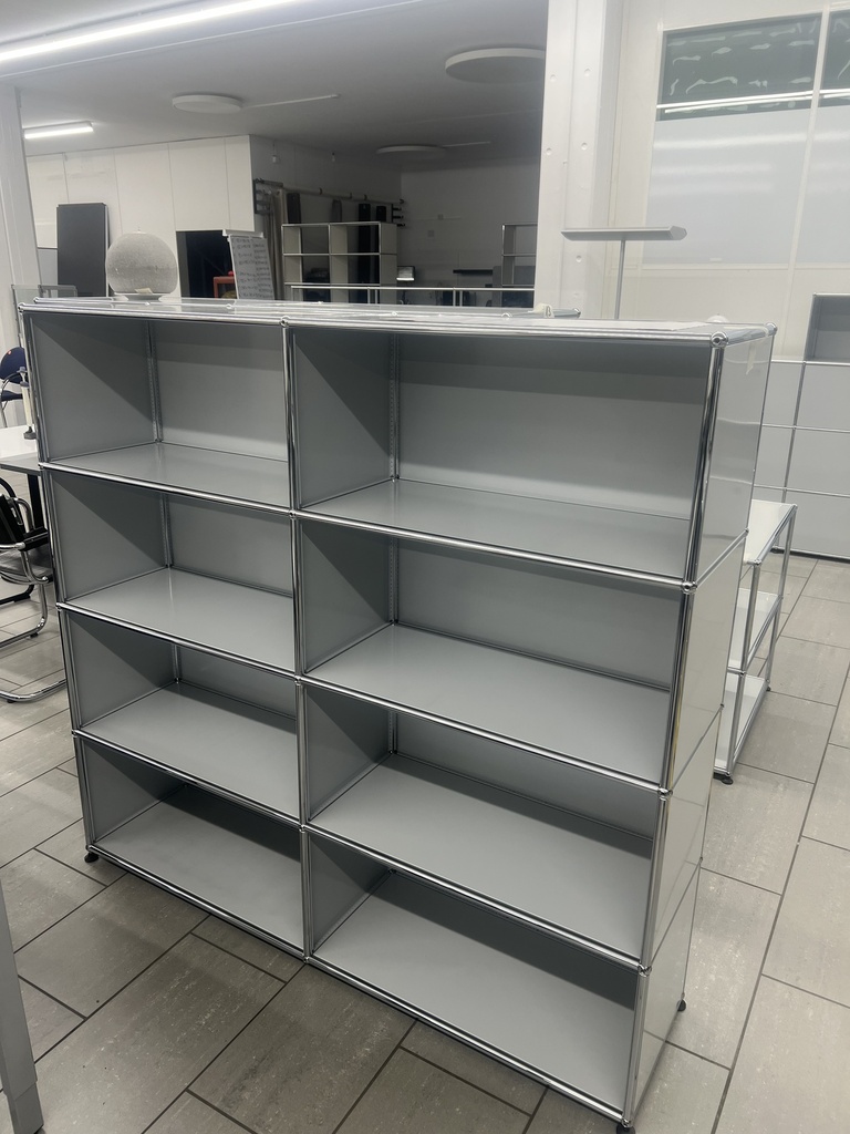 USM Haller Regal Lichtgrau, Breite 152x35x140cm