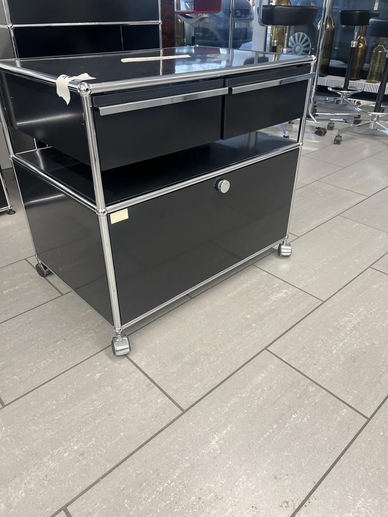 USM Haller Modulschrank Schwarz 75x51x70cm