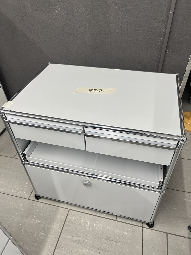 USM Haller Modulschrank Lichtgrau Lichtgrau, Breite 75x51x75m