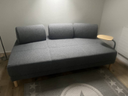 Sofa/Bettsofa 120x200cm Stoff Grau NEU
