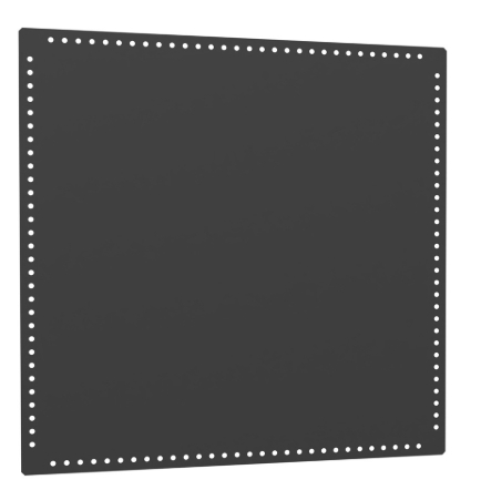 USM Haller Metallelement 350×350 gelocht, Graphitschwarz RAL 9011 gebraucht