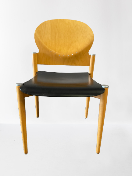 Vitra Holzstuhl Buche/natur-schwarz