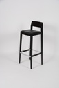 Barhocker Dietieker/Ono Buche schwarz/Leder