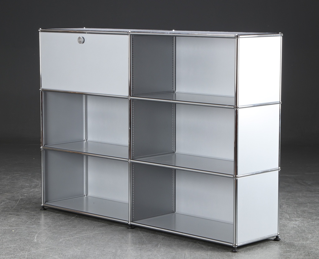 USM Haller Highboard, lichtgrau 1 Klappe 152x37x110cm