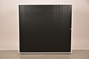 Rollladenschrank weiss/schwarz Bigla 120x40x112 cm