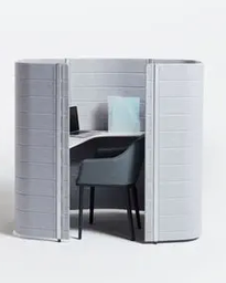 Vitra WORKBAYS FOCUS - Acoustic privacy office space, grau