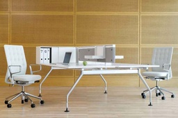Ad Hoc Vitra 2 Arbeitsplatz, Pelux Lampen 180x166cm