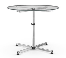 USM Kitos Stehtisch – Glas/Chrom – Ø 90 cm – wie NEU