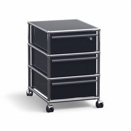 USM Korpus-Rollcontainer, Schubladen Schwarz