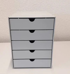 USM Haller Inox Boxen Lichtgrau, 5 Schalen