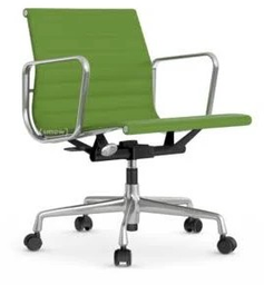 Vitra EA 117 Alu Group Chair Rollen, in Stoff grün