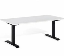 El. Höheverstellbarer Tisch Veyhl Liftec schwarz Blatt weiss 180x90cm
