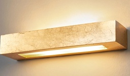 Decken/Wandlampe in Gold  36x10x7cm
