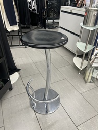 Barhocker in Eiche massiv, schwarz 38x78cm