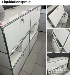 USM Regal Weiss 152x51x110cm 4Schubl./1Kl./2 mittlere